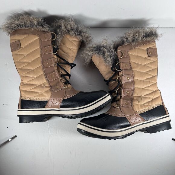Sorel Tofino II Lace Up Waterproof Faux Fur Lined Winter Boots Women's Size 7.5 - Picture 5 of 8